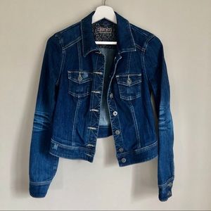 2/$40 Distressed, Cropped Jean Jacket